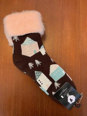 モコモコソックス　TALO　お家　ブラウン