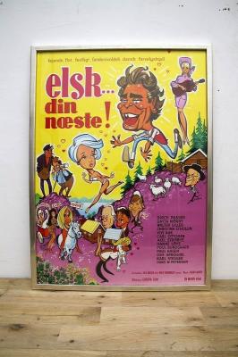 Elsk...　din　naste!　デンマーク　ポスター　フレーム込