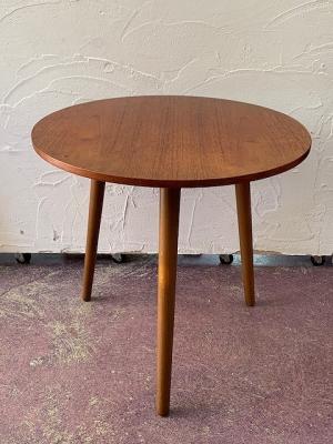 ヴィンテージ　ラウンド　コーヒーテーブル　デンマーク　チーク