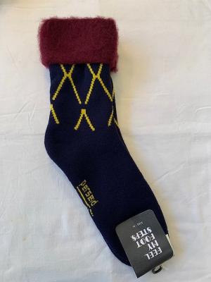 もこもこソックス　PERSEID/navy